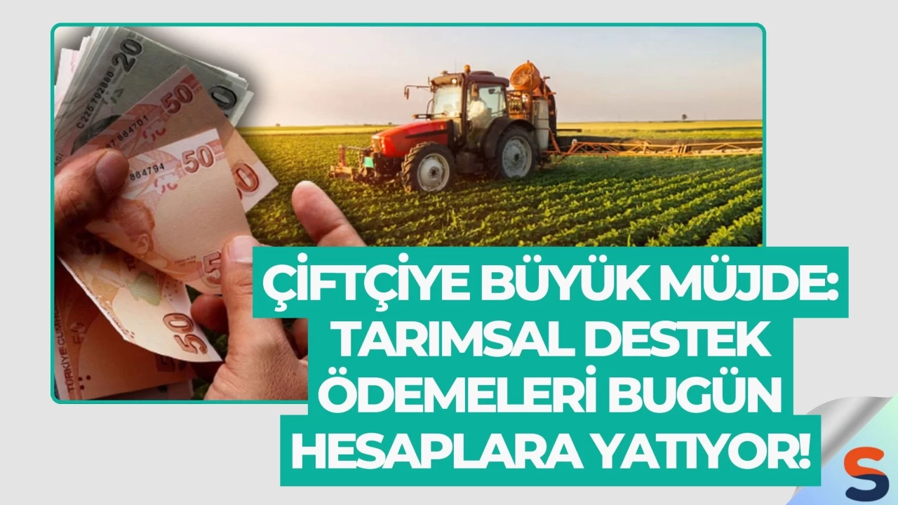 Çiftçiye Büyük Müjde: Tarımsal Destek Ödemeleri Bugün Hesaplara Yatıyor!
