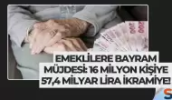 Emeklilere Bayram Müjdesi: 16 Milyon Kişiye 57,4 Milyar Lira İkramiye!