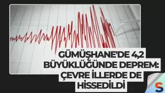 Gümüşhane'de 4,2 Büyüklüğünde Deprem: Çevre İllerde de Hissedildi