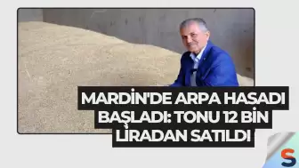 Mardin'de Arpa Hasadı Başladı: Tonu 12 Bin Liradan Satıldı
