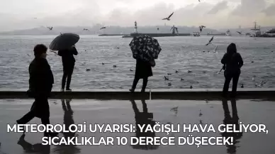 Meteoroloji Uyarısı: Yağışlı Hava Geliyor, Sıcaklıklar 10 Derece Düşecek!