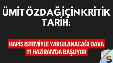 Ümit Özdağ için kritik tarih: Hapis istemiyle yargılanacağı dava 11 Haziran'da başlıyor