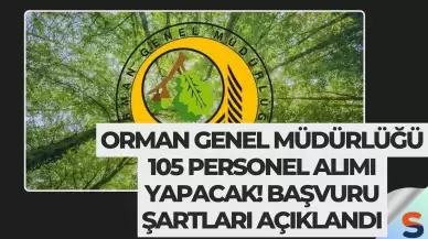 Orman Genel Müdürlüğü 105 Personel Alımı Yapacak! Başvuru Şartları Açıklandı