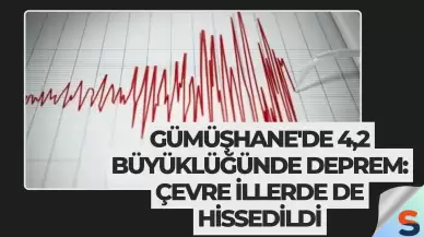 Gümüşhane'de 4,2 Büyüklüğünde Deprem: Çevre İllerde de Hissedildi