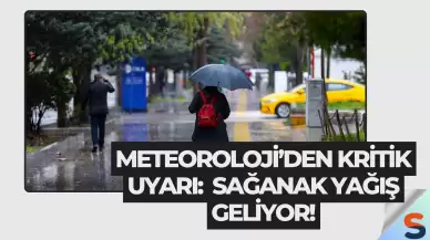 Meteoroloji’den Kritik Uyarı: Sağanak Yağış Geliyor!