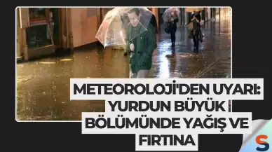 Meteoroloji'den Uyarı: Yurdun Büyük Bölümünde Yağış ve Fırtına