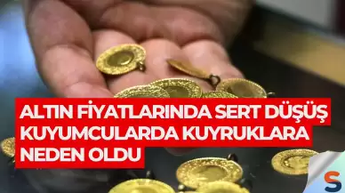 Altın Fiyatlarında Sert Düşüş Kuyumcularda Kuyruklara Neden Oldu
