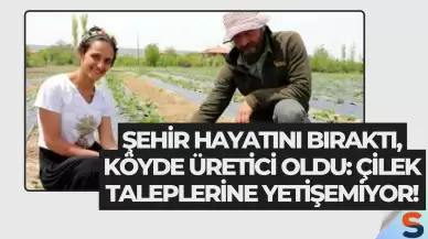 Şehir Hayatını Bıraktı, Köyde Üretici Oldu: Çilek Taleplerine Yetişemiyor!