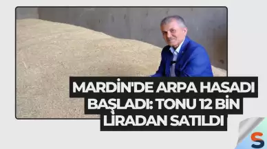 Mardin'de Arpa Hasadı Başladı: Tonu 12 Bin Liradan Satıldı