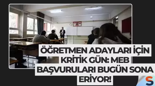 Sözleşmeli öğretmenlik başvurularında sona gelindi! MEB'in 15 bin atama süreci bugün 16.00'da kapanıyor