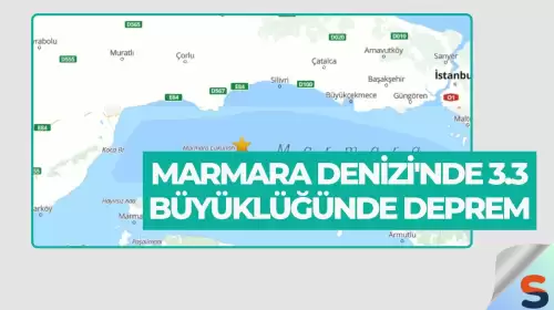 Marmara Denizi'nde 3.3 Büyüklüğünde Deprem
