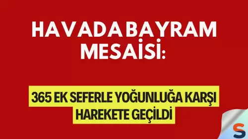 Havada Bayram Mesaisi: 365 Ek Seferle Yoğunluğa Karşı Harekete Geçildi