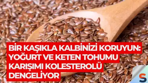 Bir Kaşıkla Kalbinizi Koruyun: Yoğurt ve Keten Tohumu Karışımı Kolesterolü Dengeliyor