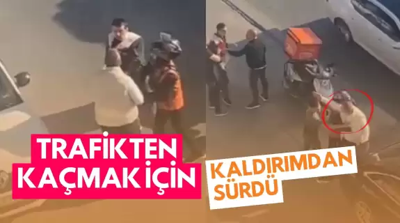 Esenyurt'ta Trafikten Kaçan Sürücü Kaldırımda Yaya Tepkisiyle Karşılaştı