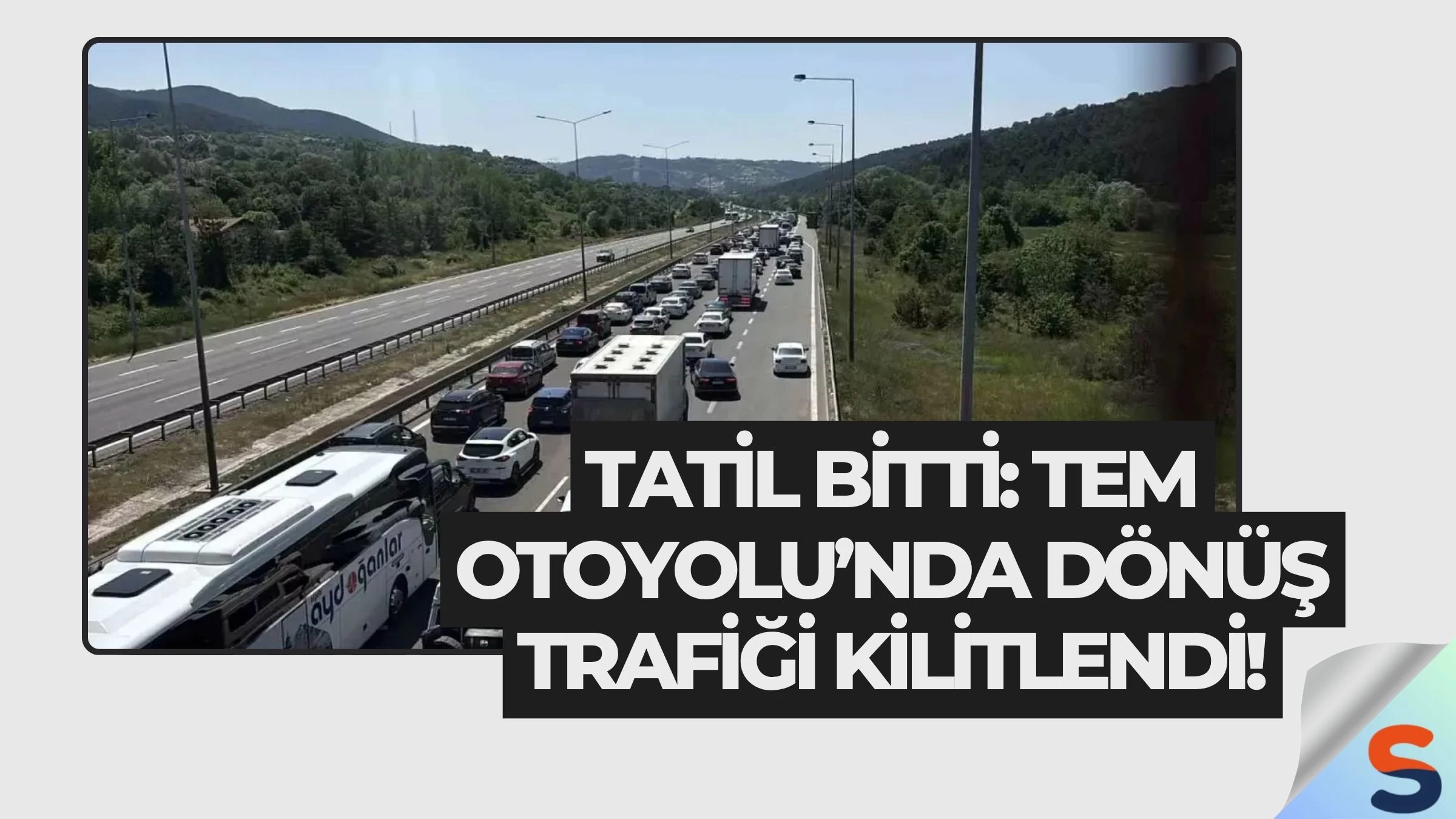 Tatil Bitti: TEM Otoyolu’nda Dönüş Trafiği Kilitlendi!